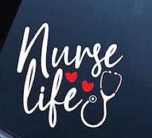 Nurse life decal DC