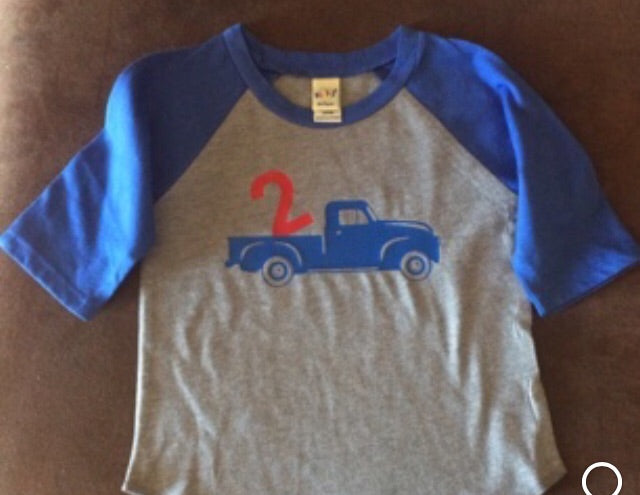 Youth Birthday shirt your design 3/4 T
