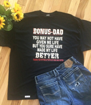 Bonus Dad Fathers Day shirt