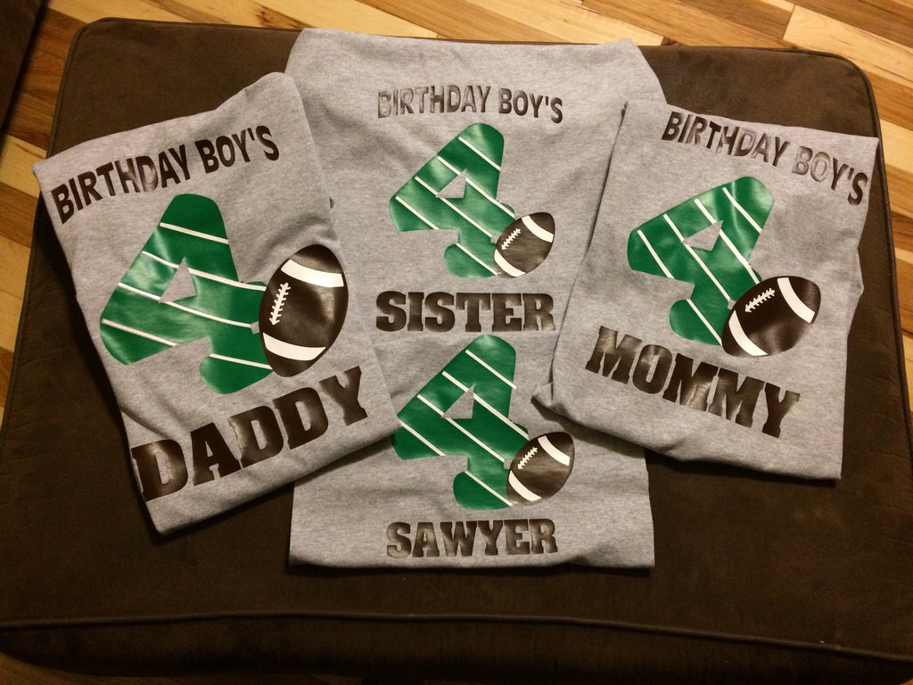 Birthday shirts family pack of 4